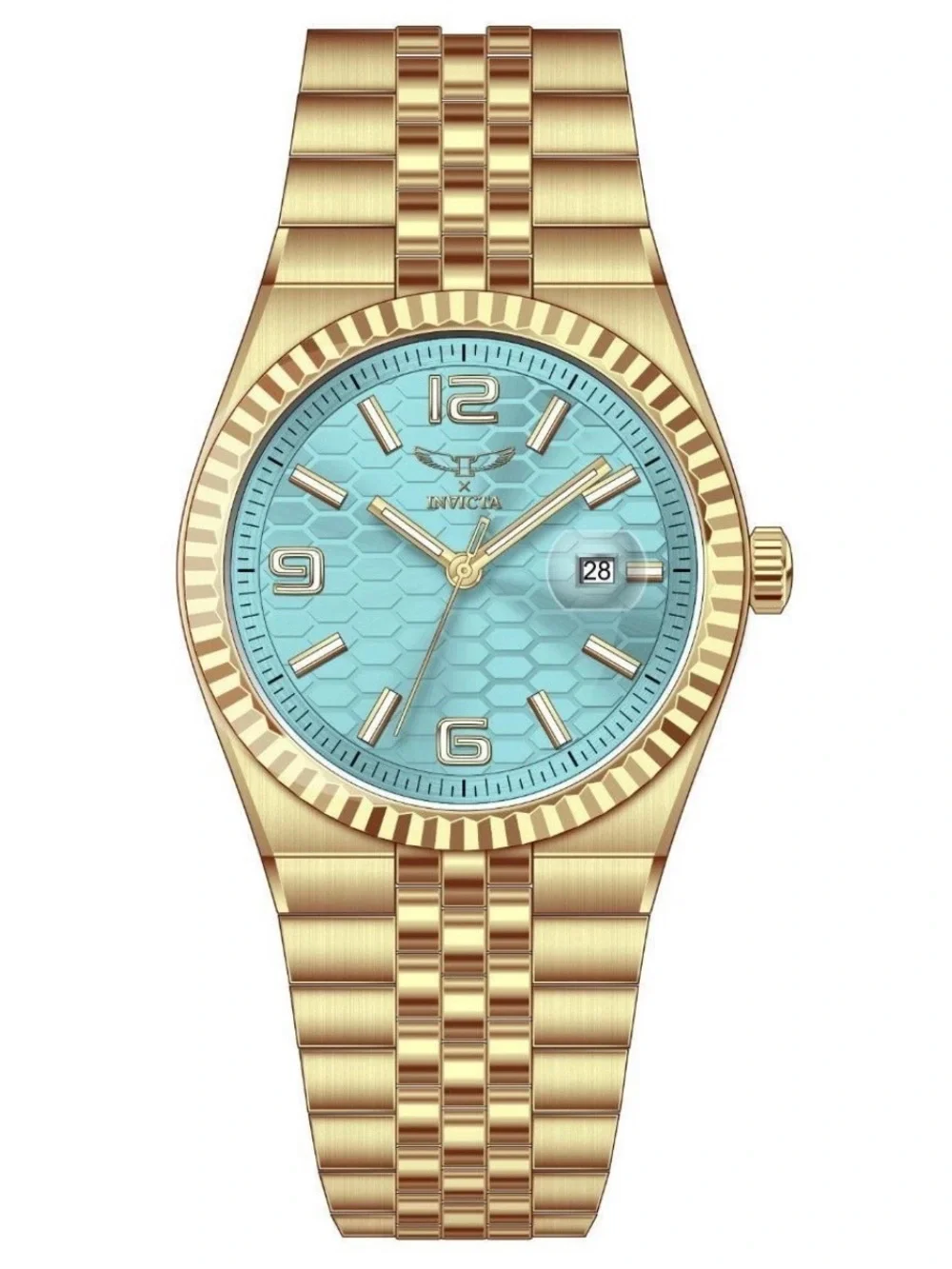 Invicta Specialty I by Invicta Men's Watch - 40mm, Gold , Light Blue Dial